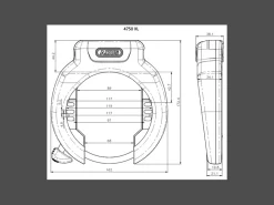Trek Bikes ABUS Ring Lock 4750XL R & RIB Battery Lock BES3 DT3 T82