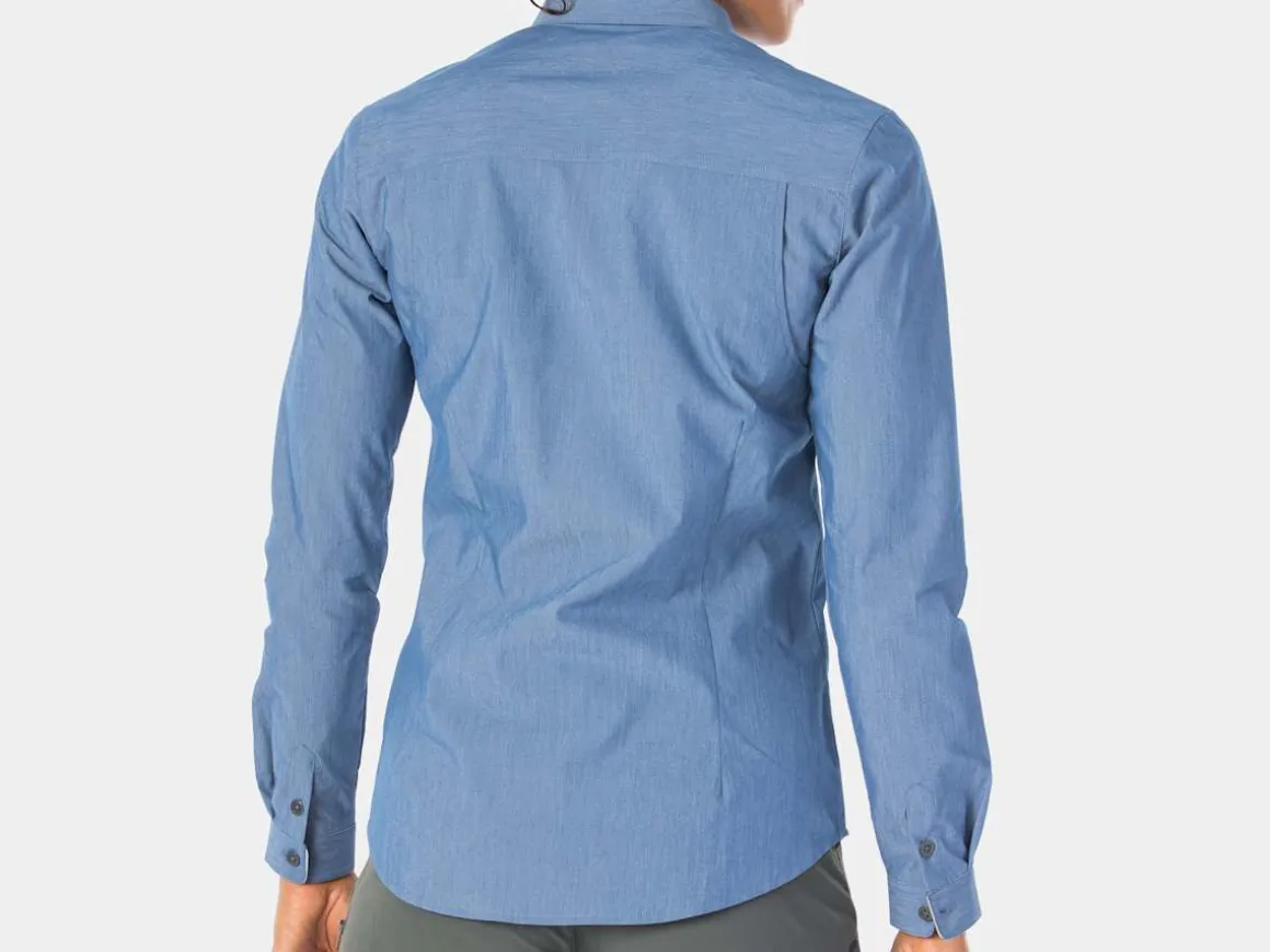 Women Trek Bikes Bontrager Adventure Women's Cycling Chambray Shirt