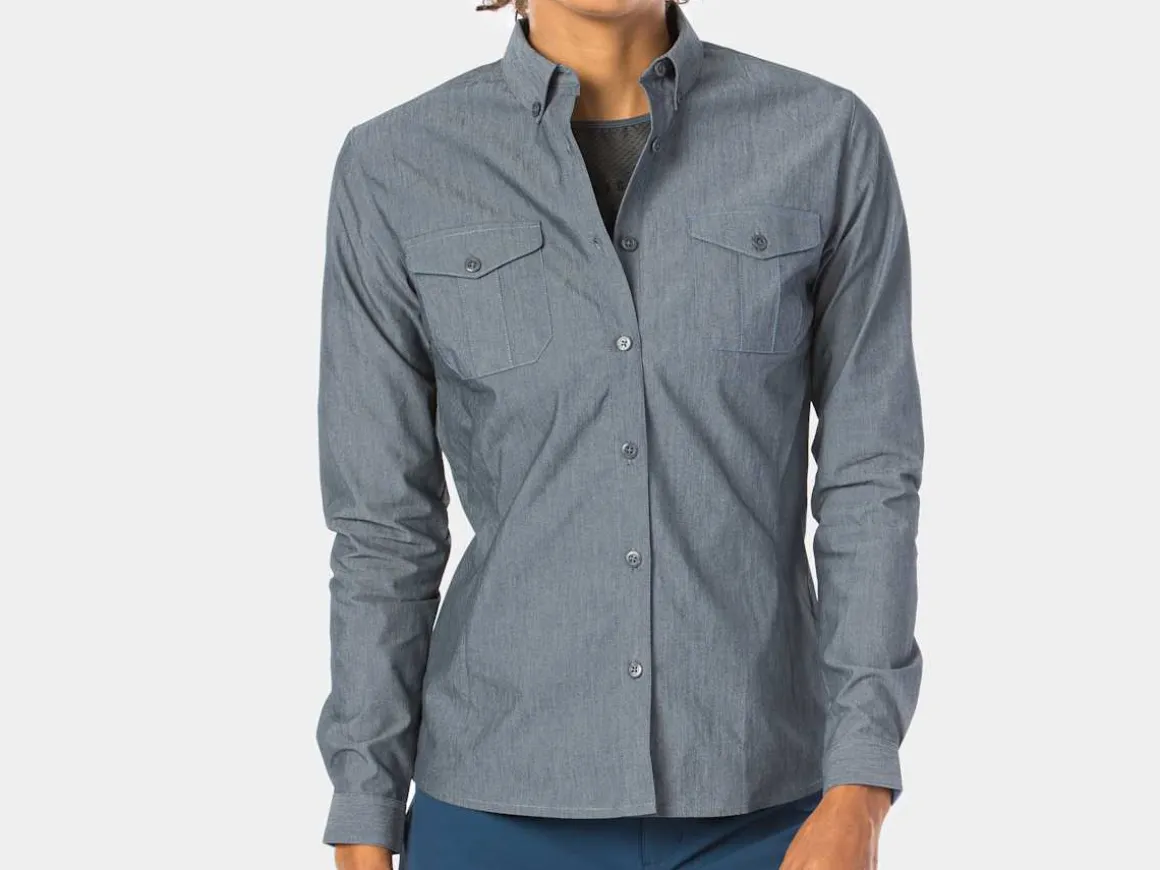 Women Trek Bikes Bontrager Adventure Women's Cycling Chambray Shirt