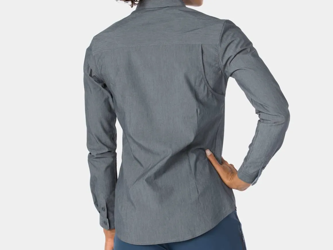 Women Trek Bikes Bontrager Adventure Women's Cycling Chambray Shirt