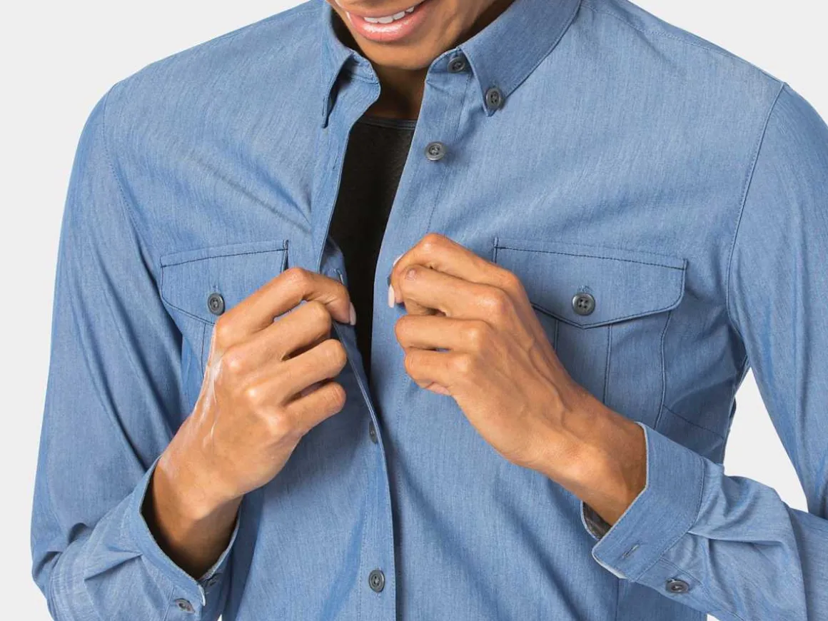 Women Trek Bikes Bontrager Adventure Women's Cycling Chambray Shirt