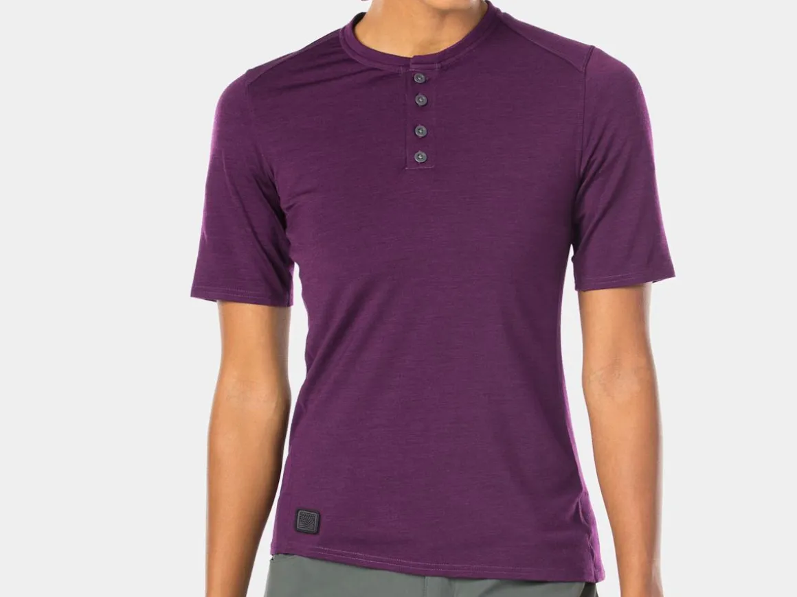 Women Trek Bikes Bontrager Adventure Women's Wool Blend Cycling Henley