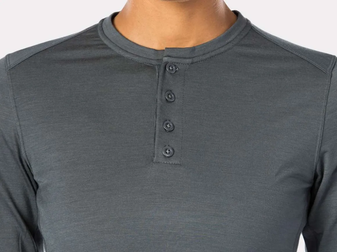 Women Trek Bikes Bontrager Adventure Women's Wool Blend Cycling Henley