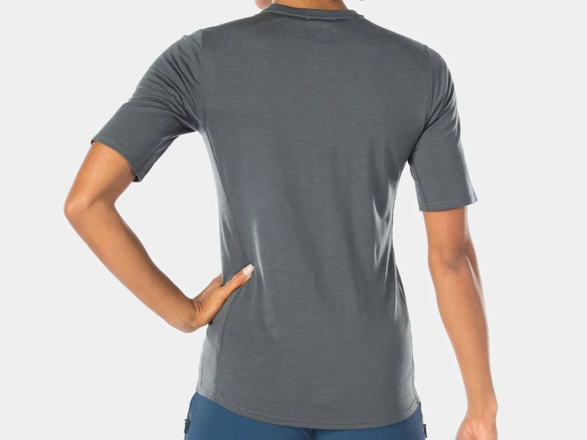 Women Trek Bikes Bontrager Adventure Women's Wool Blend Cycling Henley