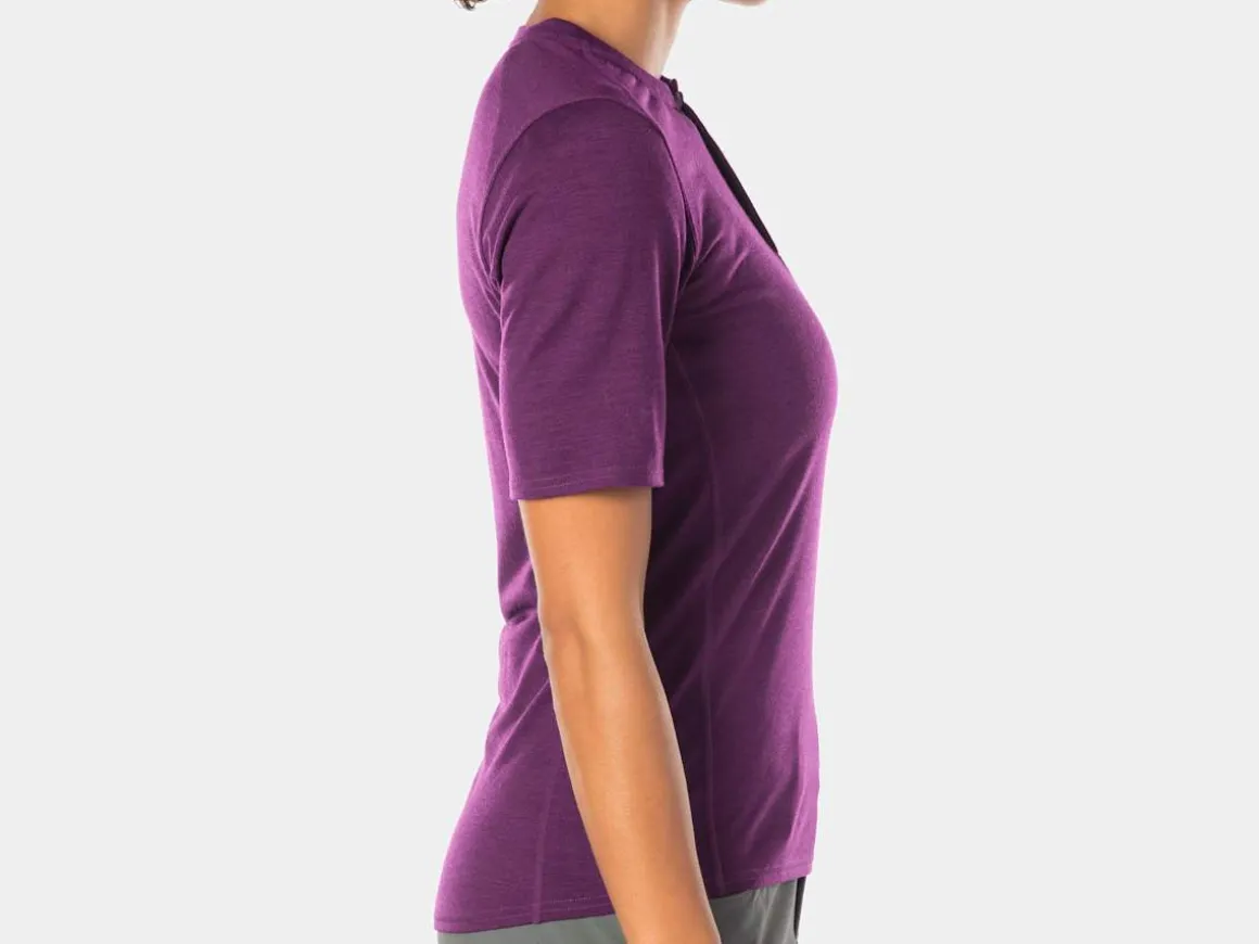 Women Trek Bikes Bontrager Adventure Women's Wool Blend Cycling Henley