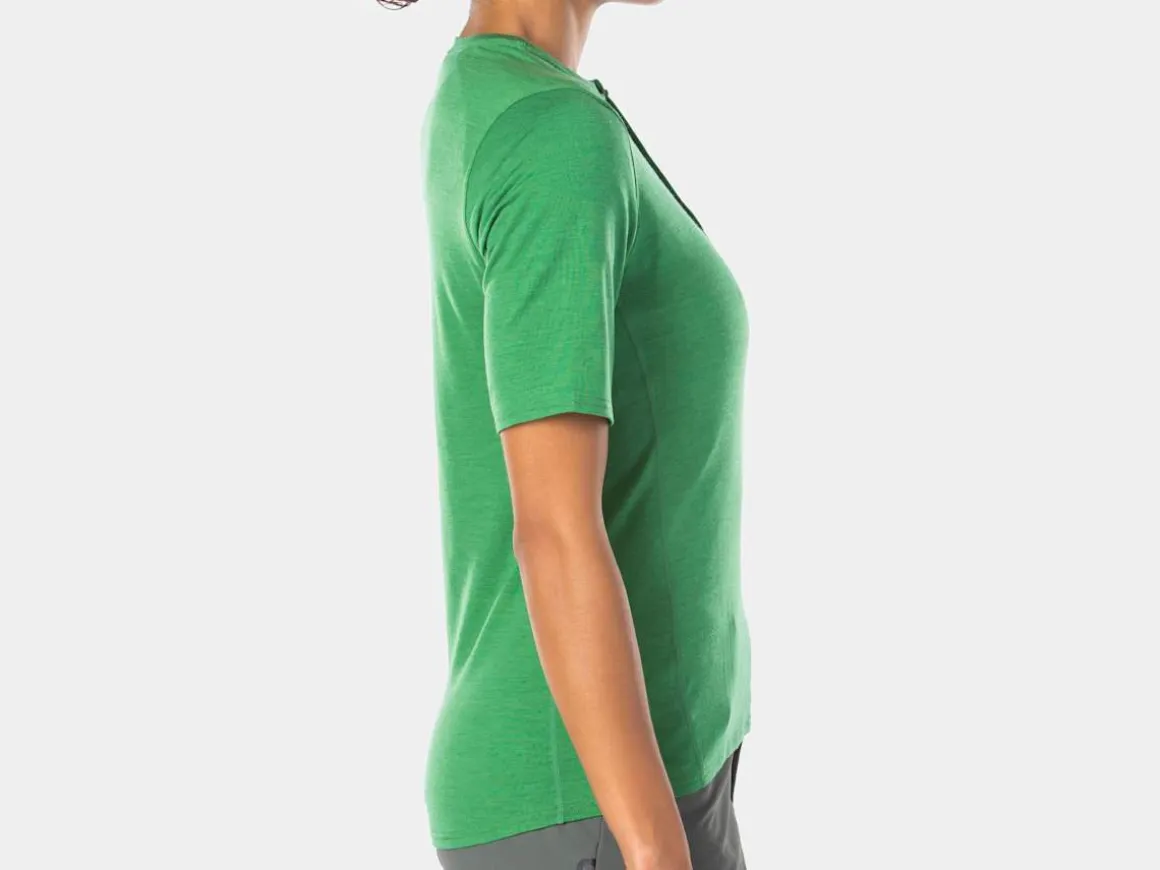 Women Trek Bikes Bontrager Adventure Women's Wool Blend Cycling Henley