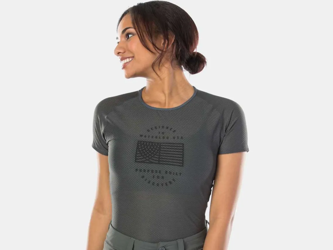 Women Trek Bikes Bontrager Mesh Women's Short Sleeve Cycling Baselayer