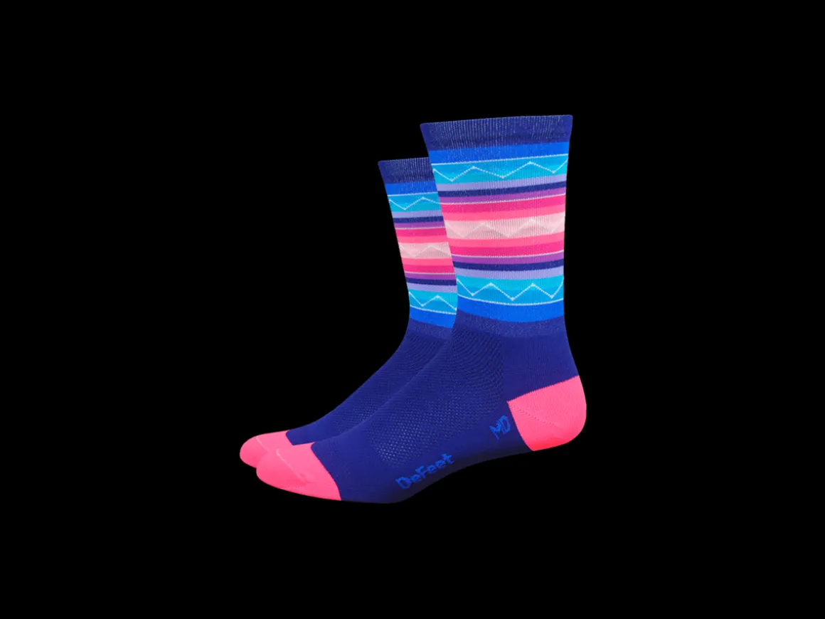 Women Trek Bikes DeFeet Aireator 6'' Santa Fe Socks