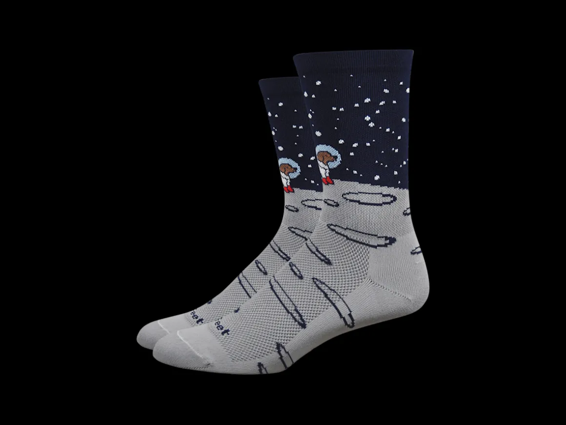 Women Trek Bikes DeFeet Aireator 6" Moon Doggo Socks