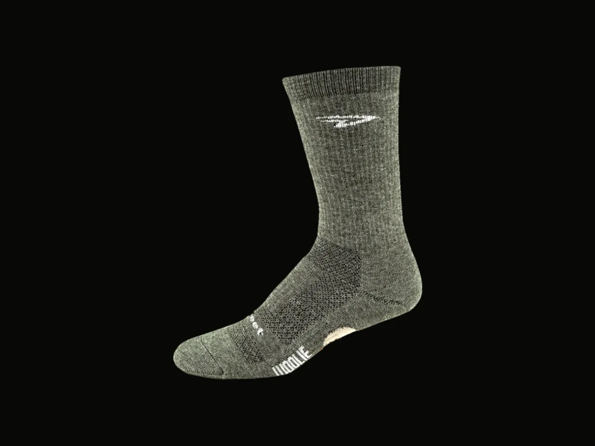 Women Trek Bikes DeFeet Woolie Boolie Comp 6" Loden Green Socks