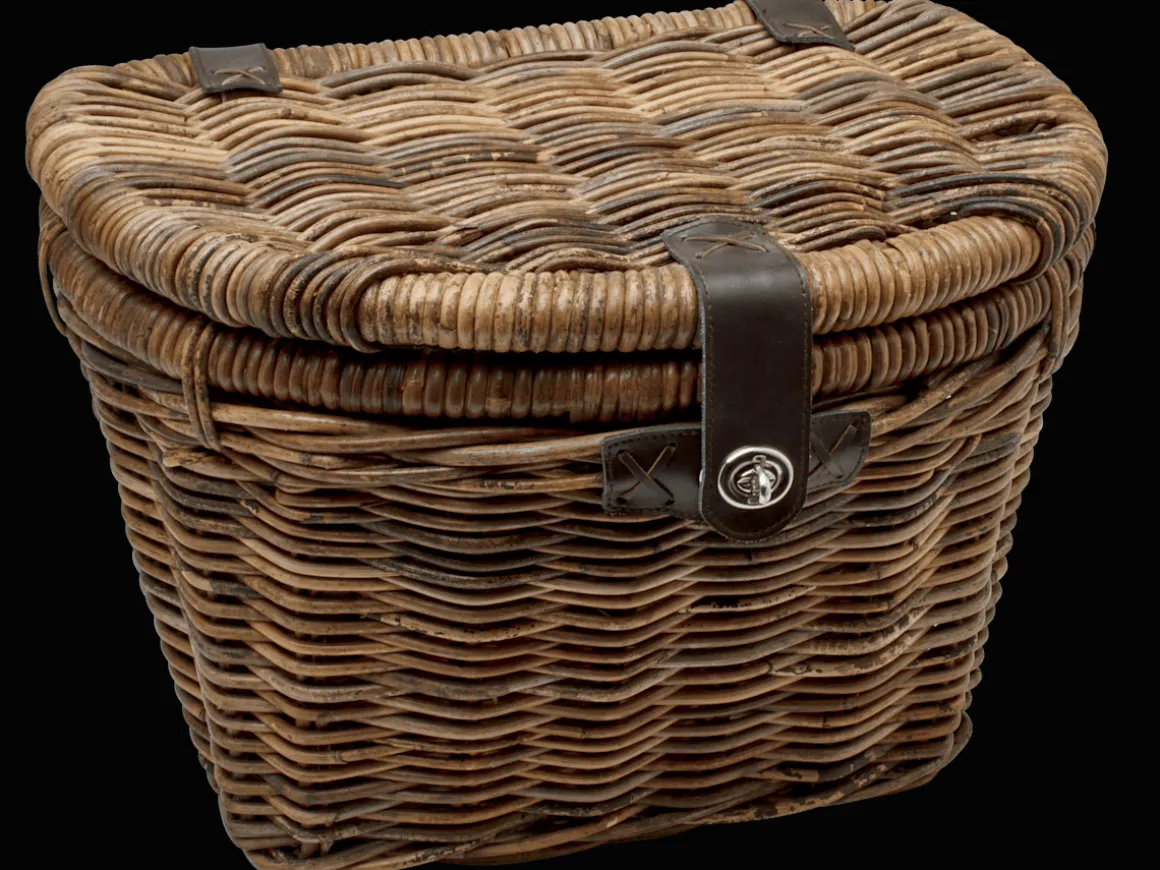 Trek Bikes Electra Woven Rattan Basket with Lid