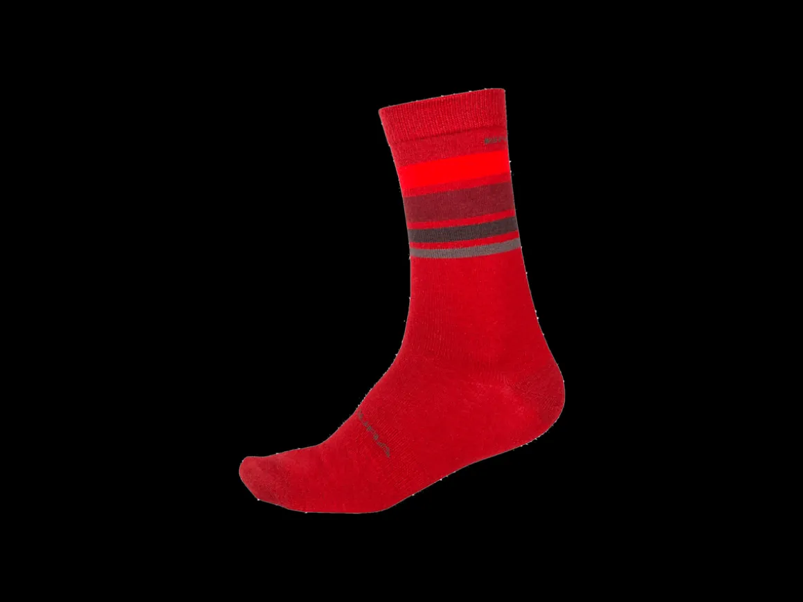 Women Trek Bikes Endura BaaBaa Merino Stripe Cycling Sock