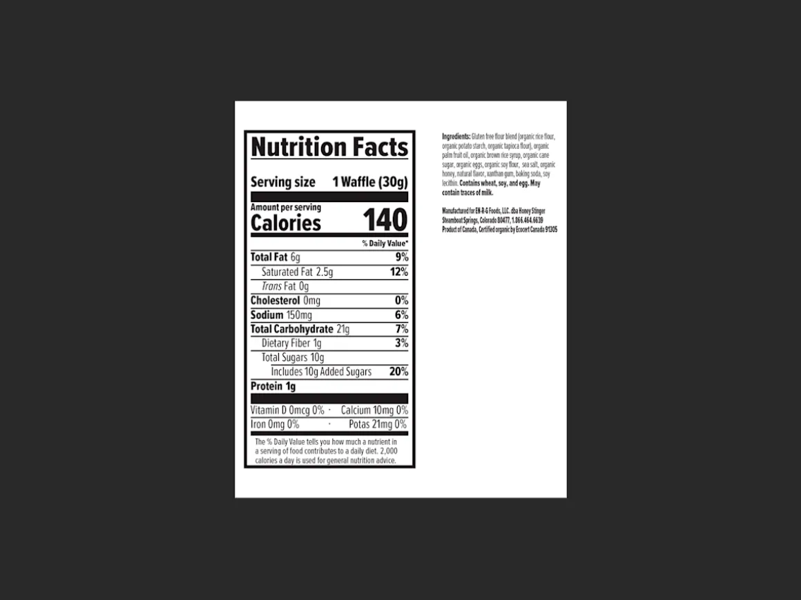 Trek Bikes Honey Stinger Organic Gluten Free Waffle Box of 6