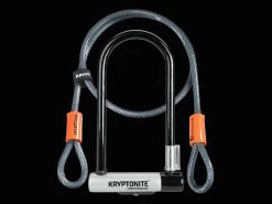 Trek Bikes Kryptonite New-U KryptoLok Standard U-Lock with 4' Flex Cable
