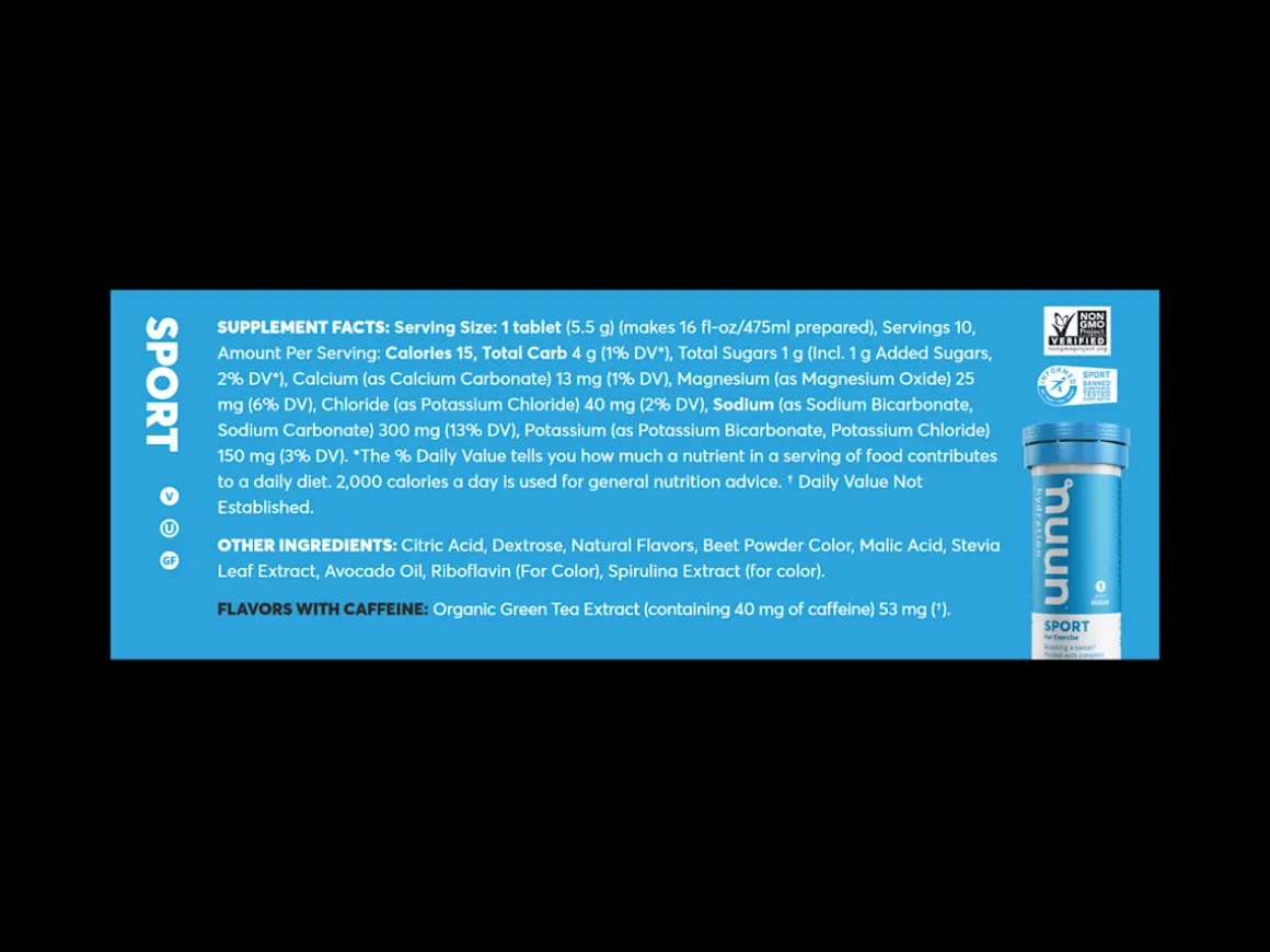 Trek Bikes Nuun Sport Hydration Tablets Box of 8 Tubes