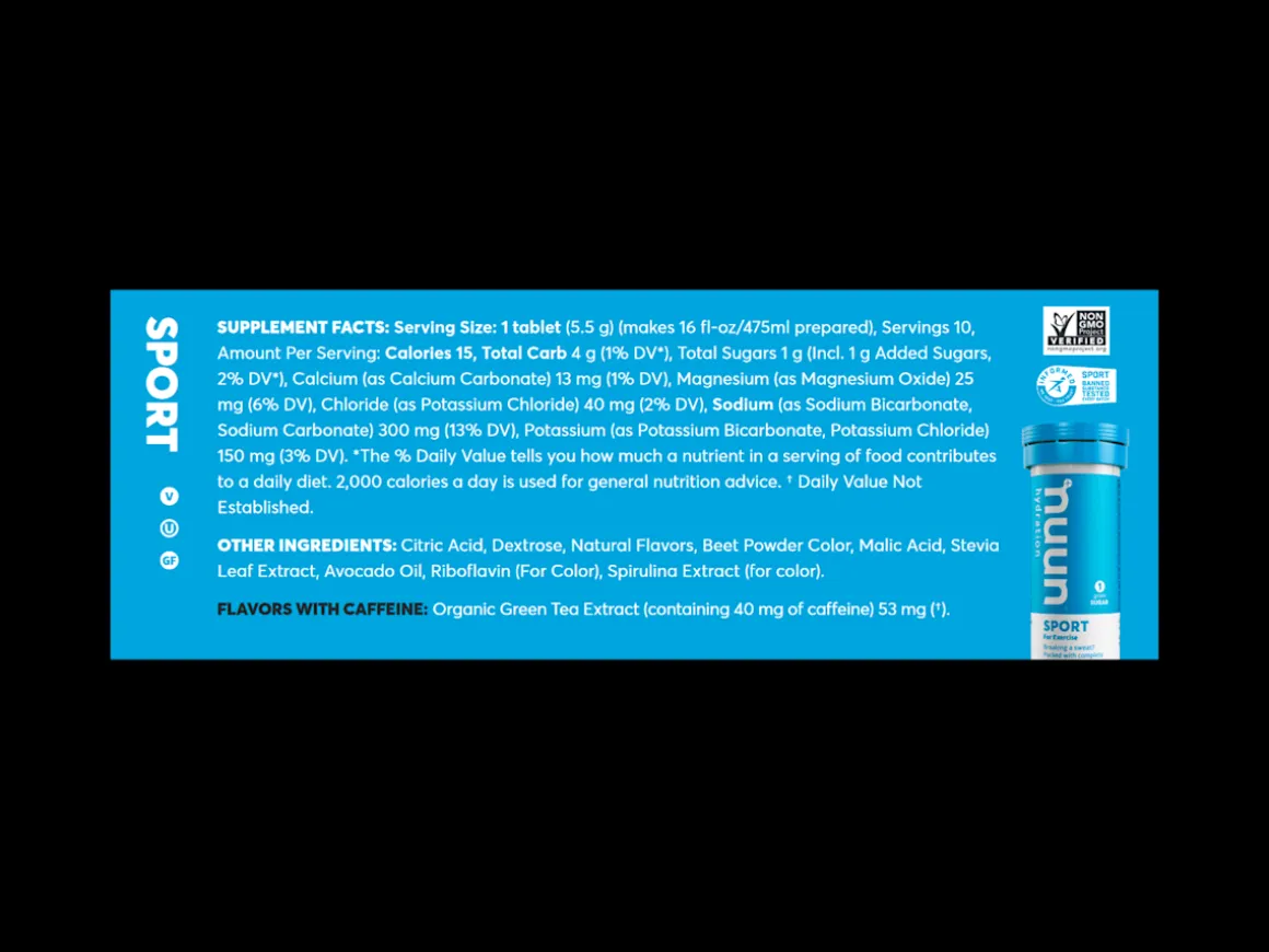 Trek Bikes Nuun Sport Hydration Tablets Box of 8 Tubes
