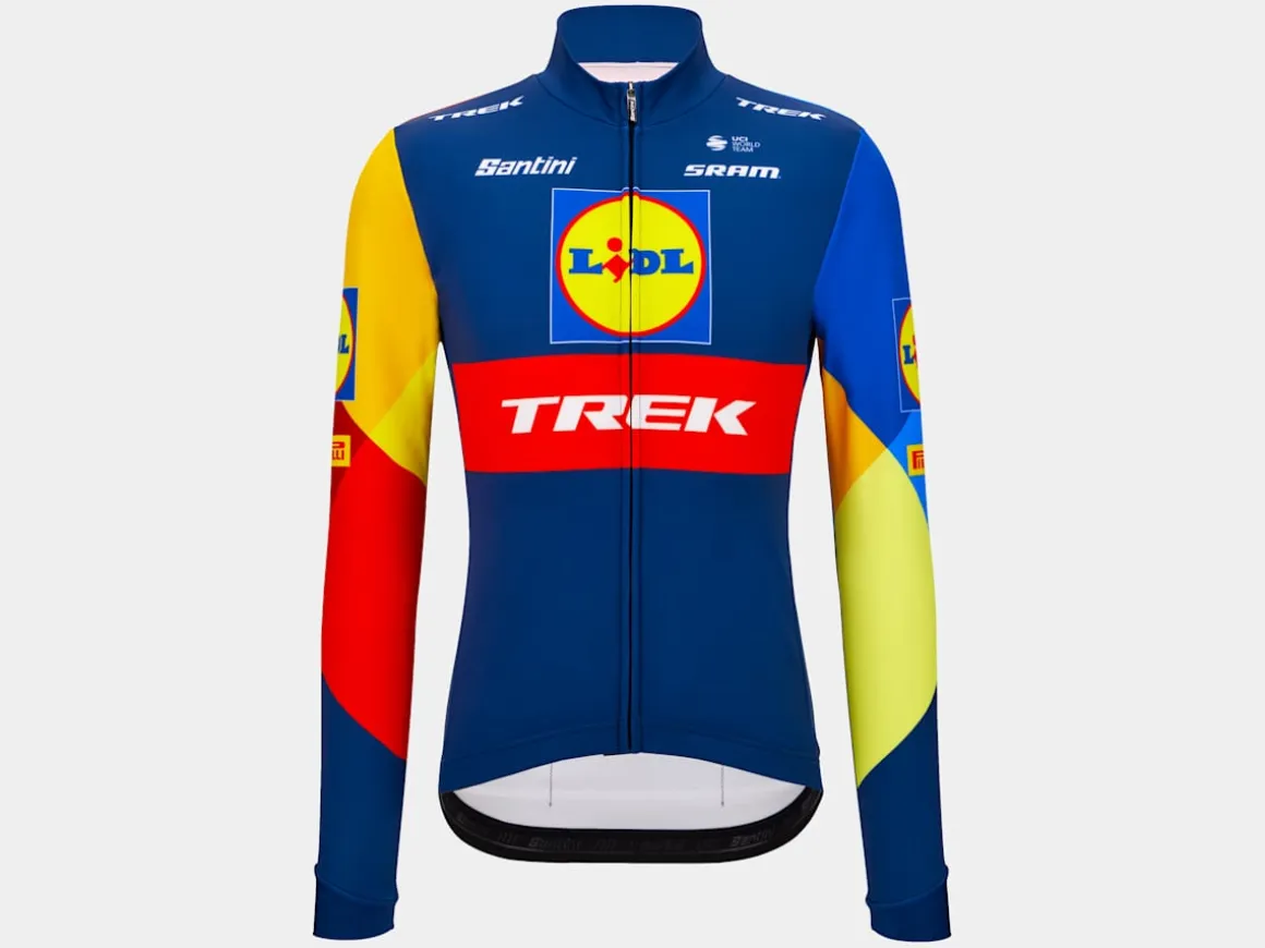 Women Trek Bikes Santini Lidl-Trek Team Replica LS Thermal Race Jersey