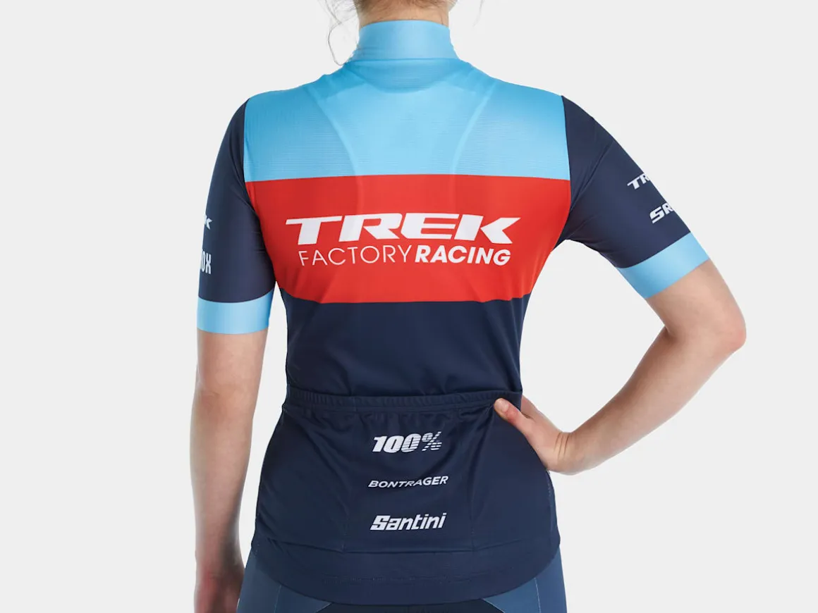 Women Trek Bikes Santini Trek Factory Racing Women's XC Team Replica Cycling Jersey