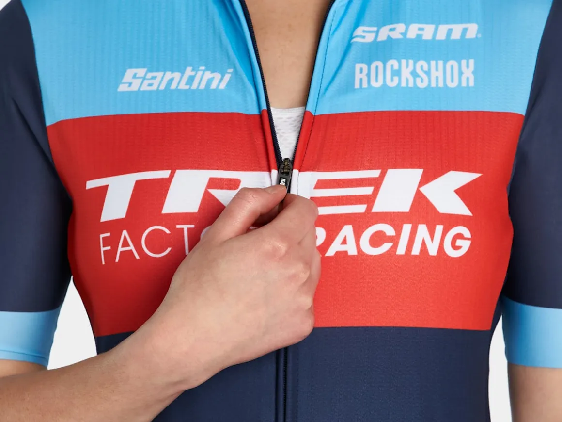 Women Trek Bikes Santini Trek Factory Racing Women's XC Team Replica Cycling Jersey