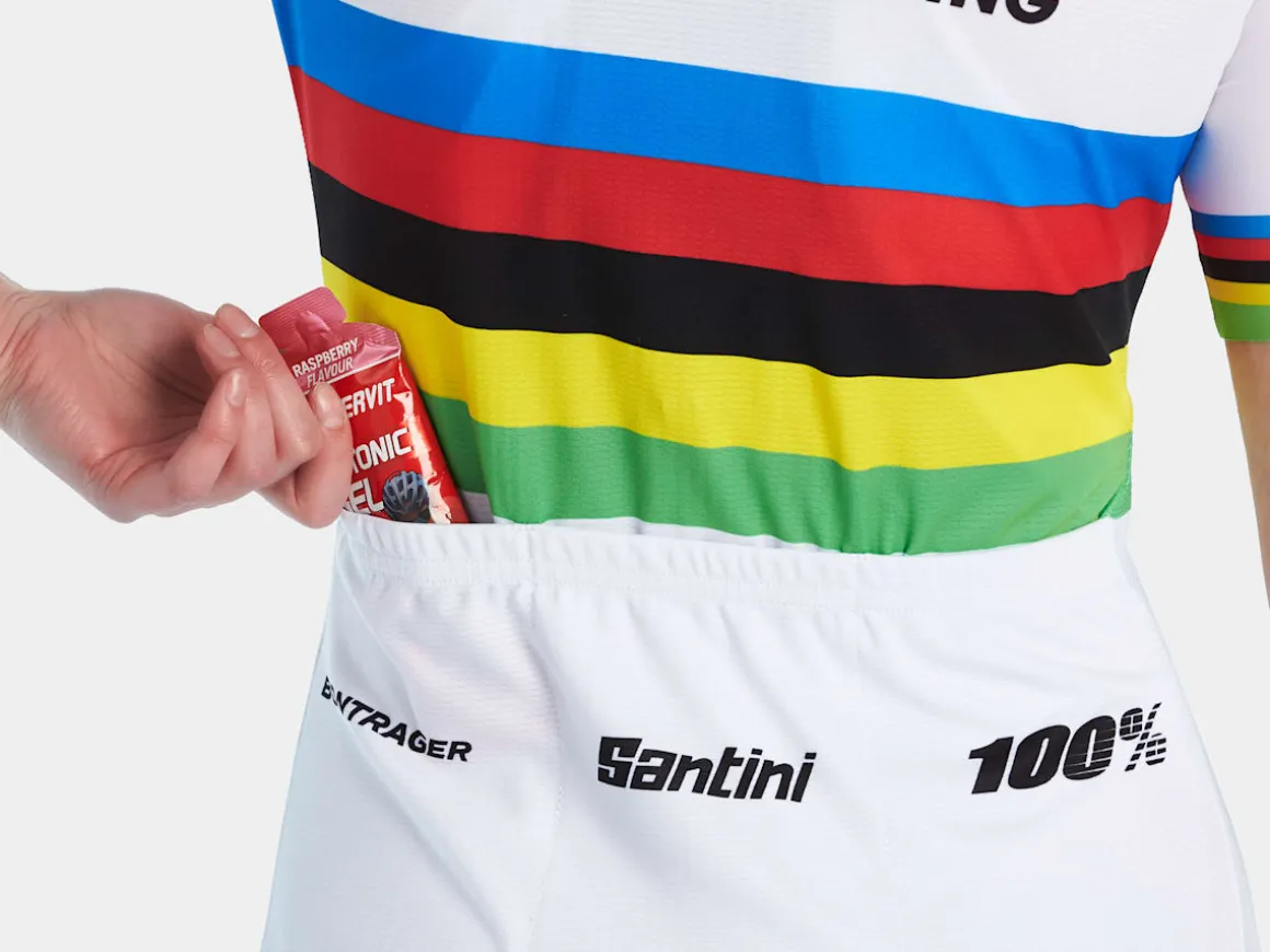 Women Trek Bikes Santini Trek Factory Racing Women's Replica World Champion Cycling Jersey