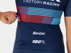 Women Trek Bikes Santini Trek Factory Racing Women's Team Replica Cycling Jersey
