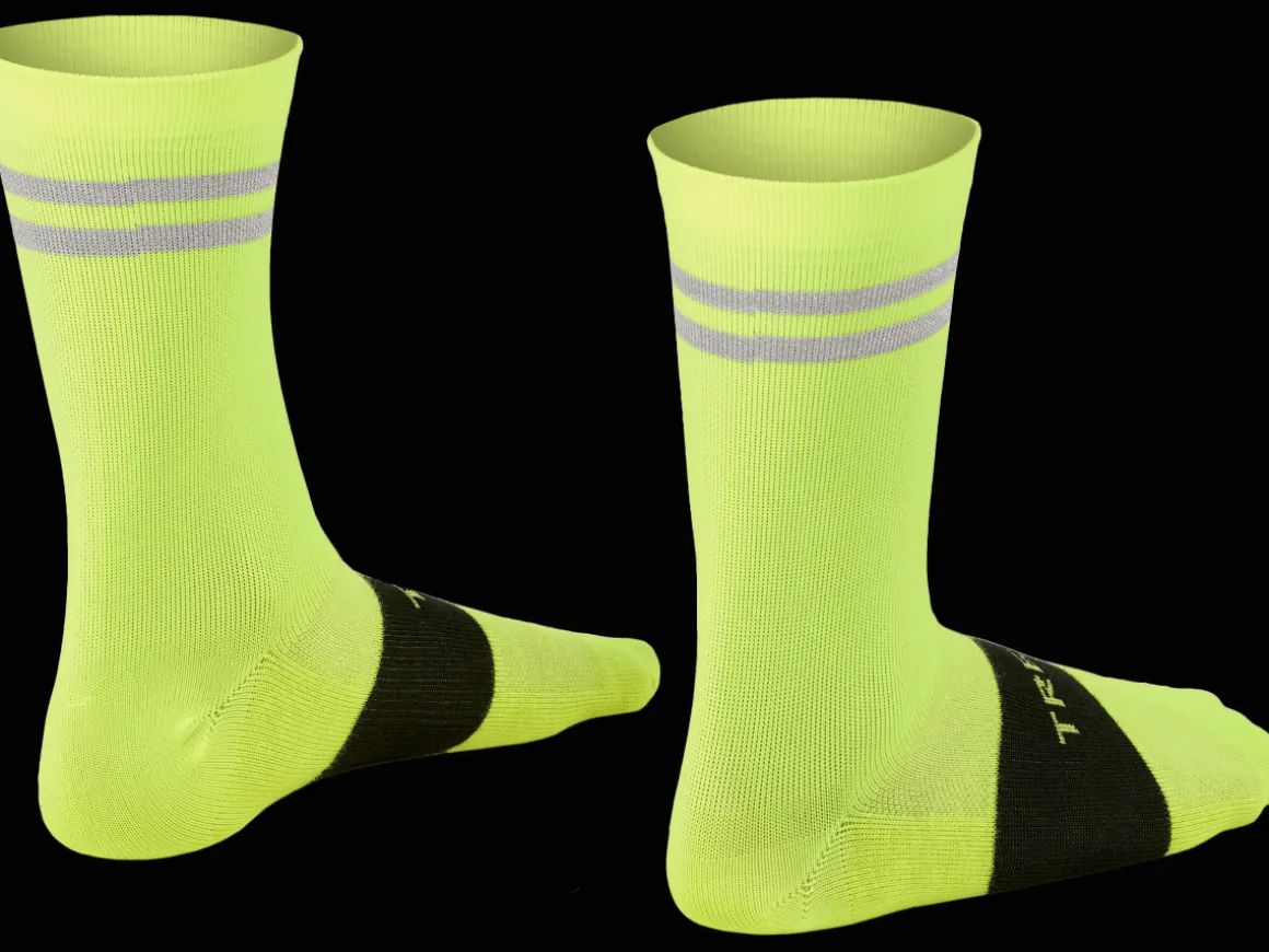 Women Trek Bikes Trek Race Reflective Crew Cycling Sock