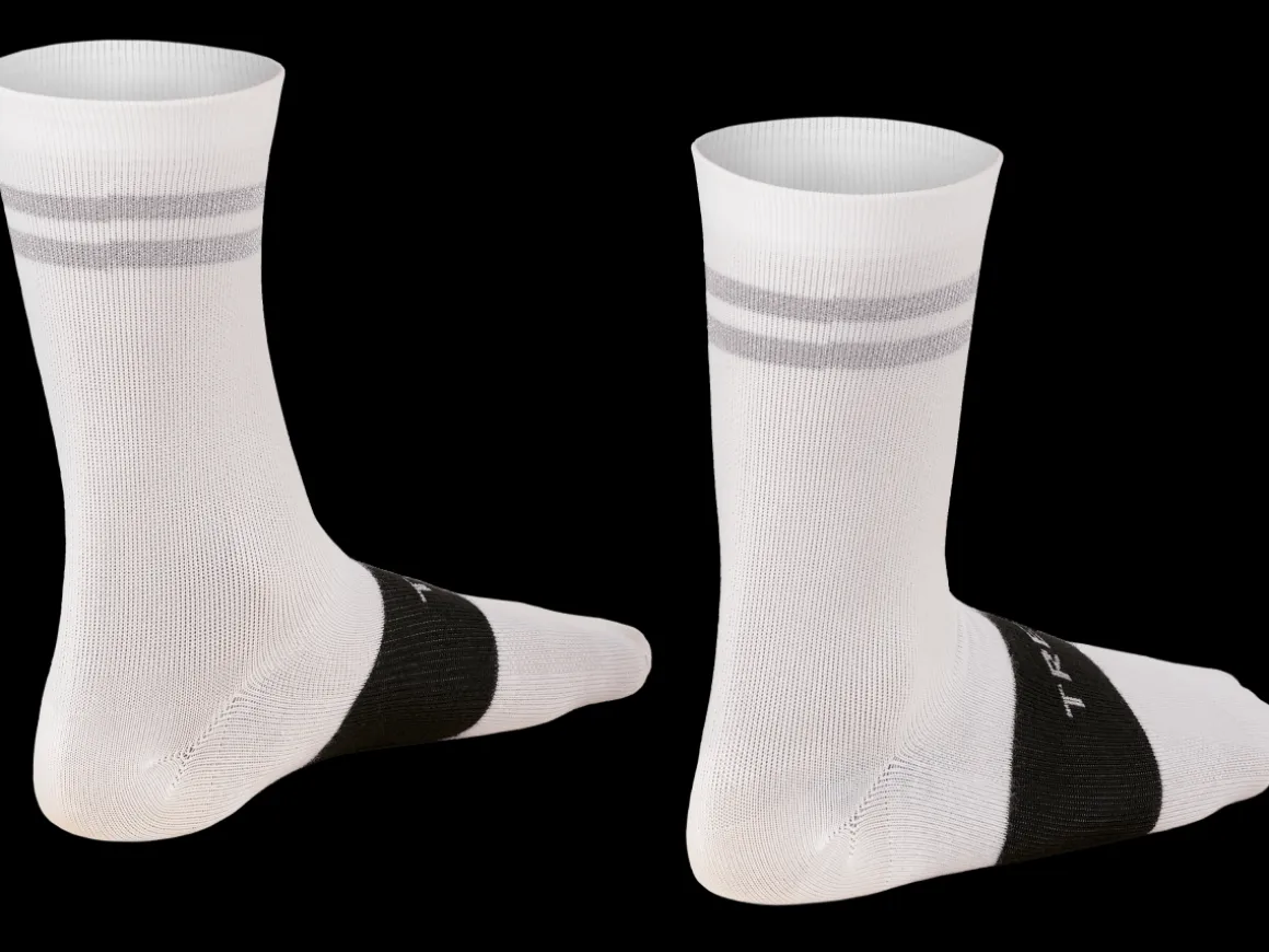 Women Trek Bikes Trek Race Reflective Crew Cycling Sock