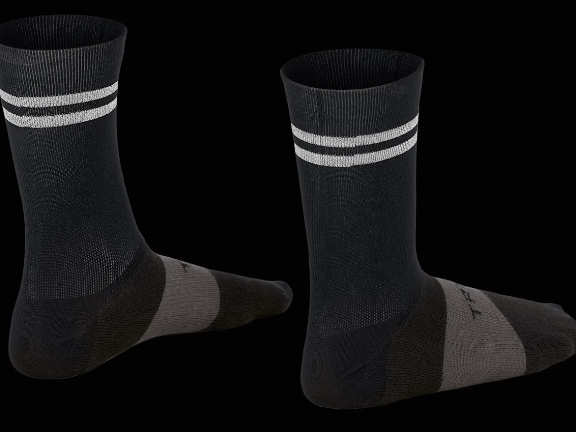 Women Trek Bikes Trek Race Reflective Crew Cycling Sock